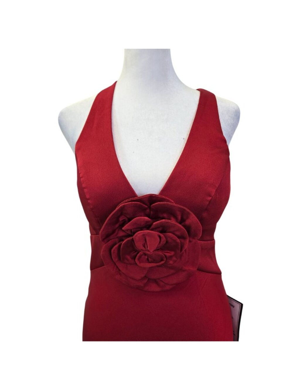 NWT B. Darlin Satin 3D Rose Applique Formal Gown Size Juniors 3/4 - Picture 7 of 9